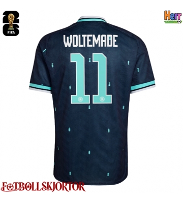 Tyskland Nick Woltemade #11 Bortatröja VM 2026 Kortärmad